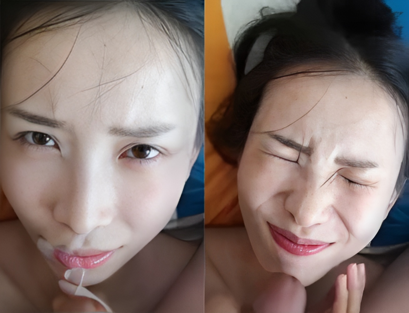 顔に撃ちたかったのにまた怒ってしまった