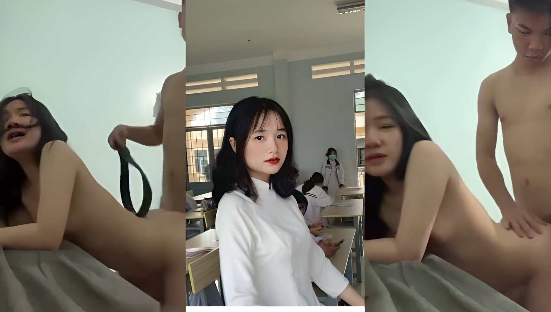 นักเรียนกลับบ้านไปเล่นกับแฟนในขณะที่พ่อแม่ไม่อยู่